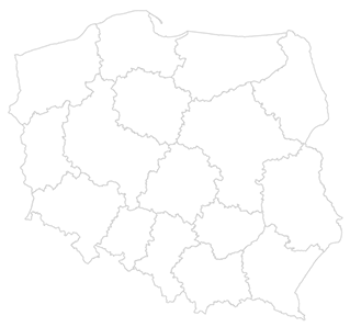 The map of Poland